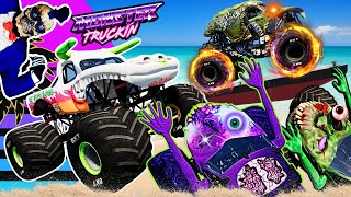 Monster Jam INSANE Racing, Freestyle and High Speed Jumps #95 | BeamNG Drive | Grave Digger