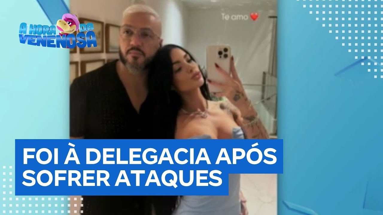 Namorada de Belo procura a polícia para registrar boletim de ocorrência após sofrer ataques