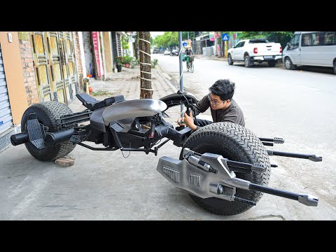 Chàng trai chế tạo xe Batpod của Batman như  trong phim The Dark Knight khiến ai cũng thán phục