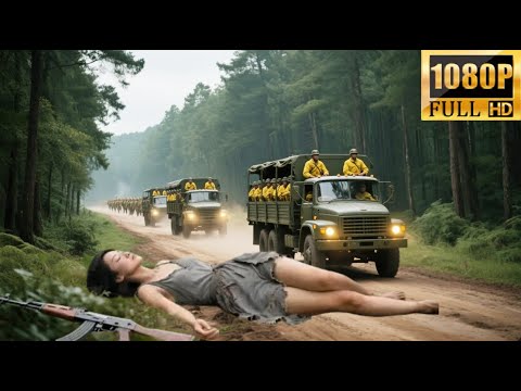 最强女特工在日軍必經之路裝暈騙敵，等日軍一到連人帶車一起拿下 #new #movie #war #film