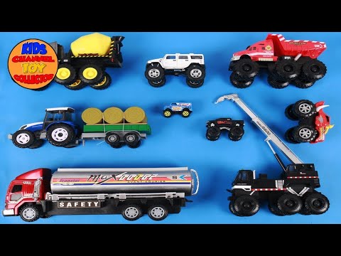 Learn Heavy Vehicles Names for Kids + More Toys Videos