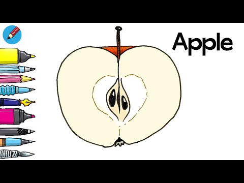 Master The Art Of Sketching Half An Apple With This Easy Tutorial!