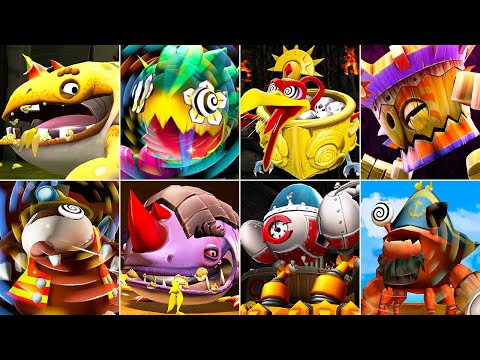 Donkey Kong Country Returns HD - All Bosses + Cutscenes (No Damage)