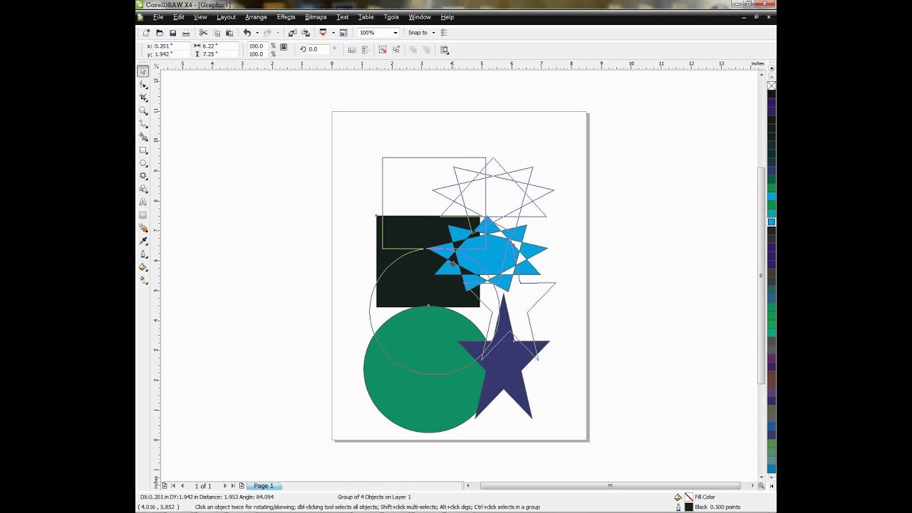 Click to watch the Using the Group Feature in CorelDRAW video