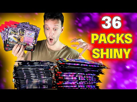 ABRI 36 PACOTES BRILHANTES POKEMON | CAPITÃO HUNTER CARTAS POKEMON TCG