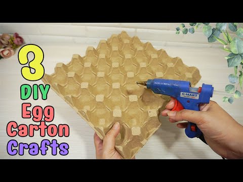3 FUN AND EASY THINGS TO MAKE WITH EGG CARTONS!
