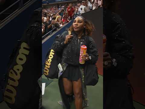 ICONIC Serena Williams entrance at the 2022 US Open ✨ #wta #tennis #shorts