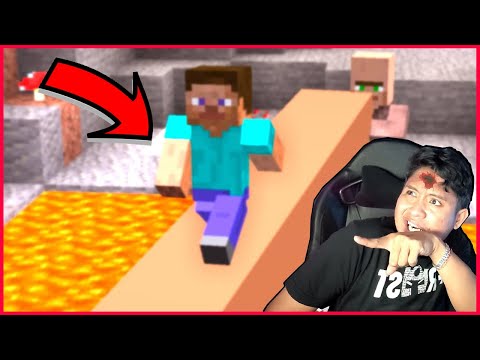 SERU ! 10000 VILLAGER CAMPING HORROR DI MINECRAFT SAMPAI DI KEJAR HANTU ABSURD ANEH !