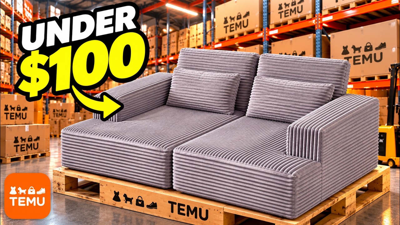 52 UNBELIEVABLE Temu Furniture Deals Under $100!