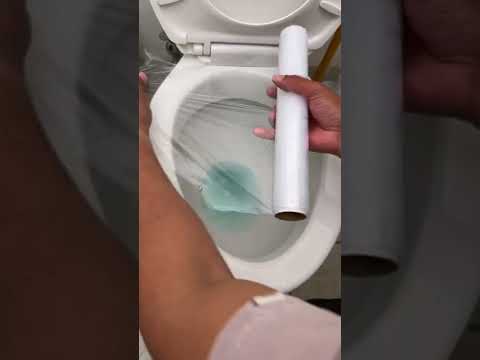 Man shows new way to fix a toilet! #shorts