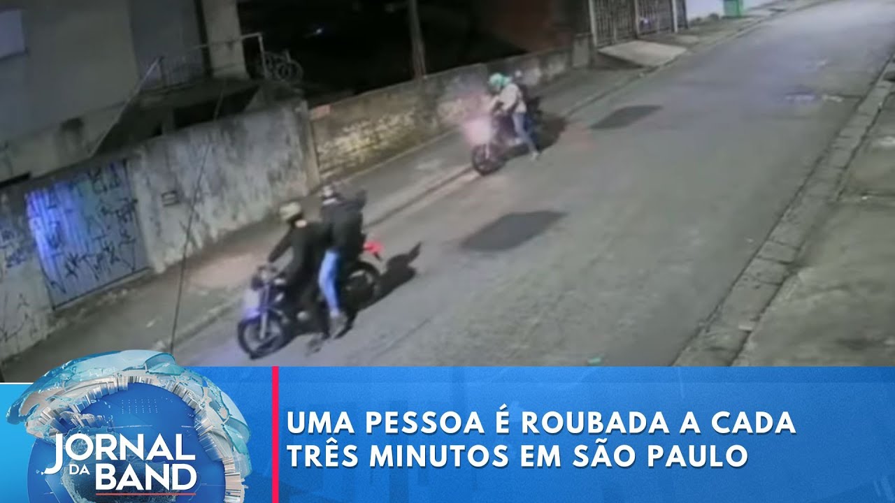 Uma pessoa é roubada a cada três minutos em São Paulo