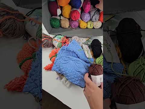 Satisfying Yarn Organization 🌈🧺 Color Therapy Vibes#yarnorganization #knittingaesthetic #crochet