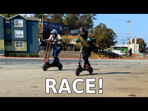 Apollo Pro Ludicrous vs Turbowheel Phaeton | Electric Scooter Race With Fast 2020 Models