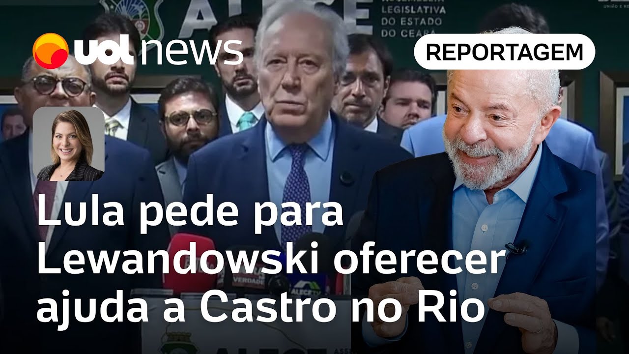 Lewandowski e comitiva chegam ao Rio Lula pediu para ministro oferecer ajuda a Castro | Dani Lima  TV Online Lewandowski e comitiva chegam ao Rio Lula pediu para ministro oferecer ajuda a Castro | Dani Lima
