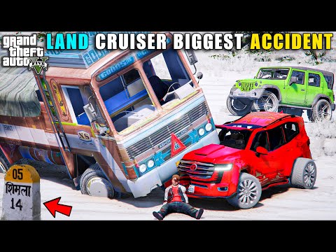 टूट गई LAND CRUISER फिर से !! 😞 LAND CRUISER ACCIDENT  | GTA V GAMEPLAY | GTA 5