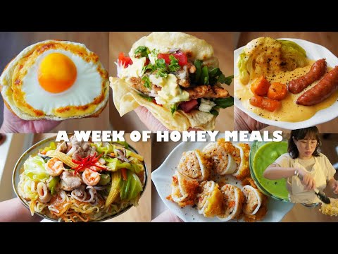 【A Week of Homey Meals🌻】 I went to Japanese lifestyle store and farmers market