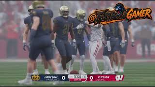 🕹️EA Sports College Football 26  GAMEPLAY Playstation : Notre Dame vs Wisconsin 