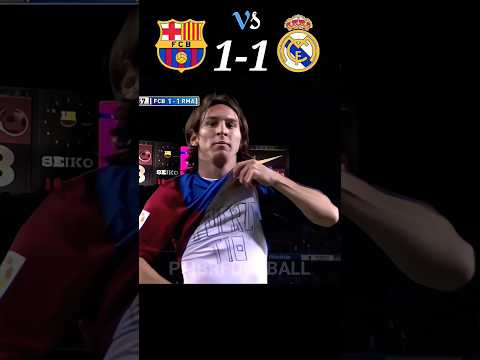 Messi Hat Trick ⚔️| Real Madrid vs Barcelona highlights| #shorts #shortfeed #football