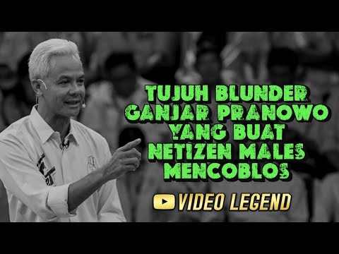 TUJUH BLUNDER GANJAR PRANOWO YANG BUAT NETIZEN MALES MENCOBLOS