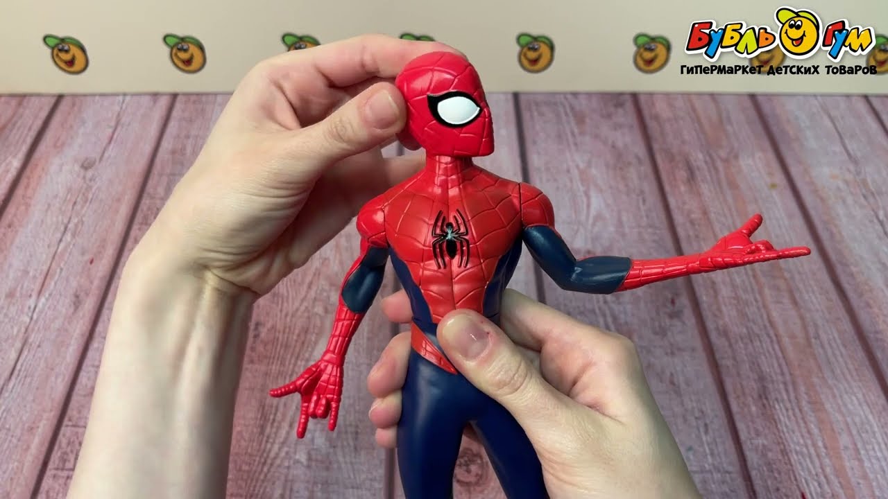 Фигурка Marvel Человек-Паук с подвижными частями 26см - видео Фигурка Marvel Человек-Паук с подвижными частями 26см - видео