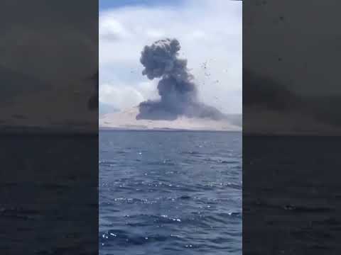 Island Volcano Eruption