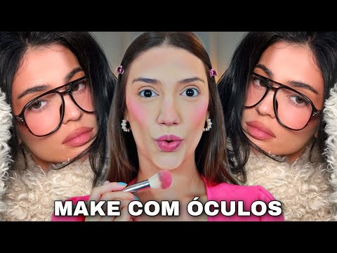 SE VOCÊ USA ÓCULOS, FAÇA ESSA MAKE *MAQUIAGEM PARA QUEM USA ÓCULOS* MAKE VOLTA AS AULAS