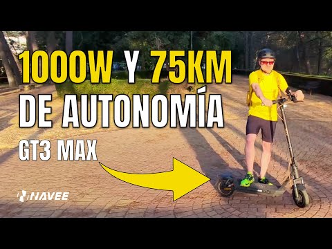 El PATINETE ELÉCTRICO urbano con 1000W de potencia y 75KM de AUTONOMÍA | NAVEE GT3 MAX