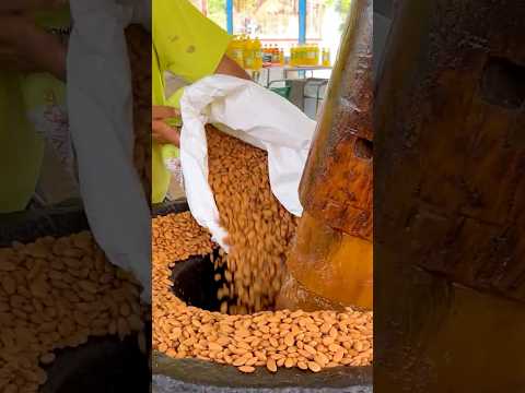 Whole process of Almond Oil Making #traditionalcrafts #naturalway