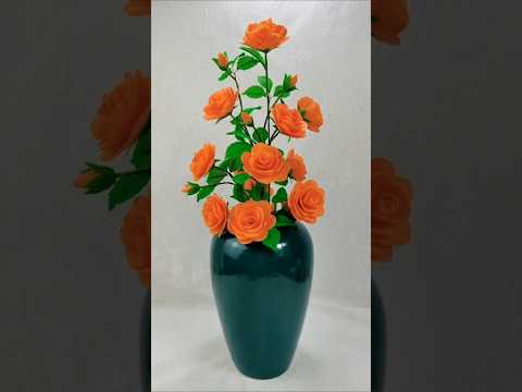 diy flower paper craft ideas #papercraft #diy #craft #homedecor #viral #shortvideo  #shorts