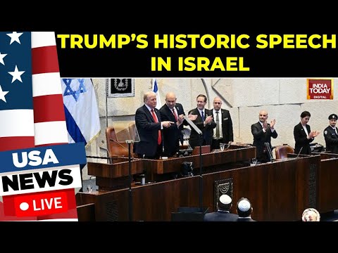 US-Israel LIVE News | Donald Trump Gets Standing Ovation In Israeli Parliament | Gaza Peace Deal