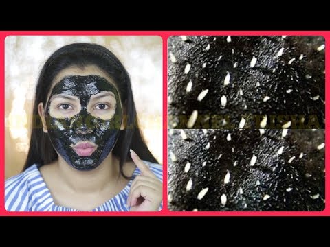 How to remove Blackheads & Whiteheads At Home within 2 minutes/Charcoal Peel-Off Mask