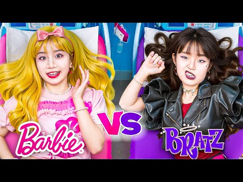 Búp Bê Barbie Tốt Bụng Vs Bratz Xấu Tính Tại Bệnh Viện! Bạn Thích Búp Bê Nào Hơn?