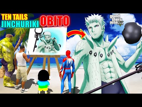 GTA 5 | GTA5 BUT WHATEVER TEN TAILS JINCHURIKI OBITO SHINCHAN FRANKLIN CHOP DRAWS COMES TO REAL LIFE