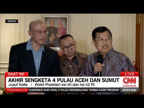 LIVE! Akhir Sengketa 4 Pulau Aceh Dan Sumut