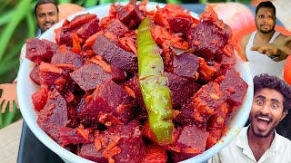 🥕🪻 गाजर-चुकंदर का झकास फ्राय 🍳या