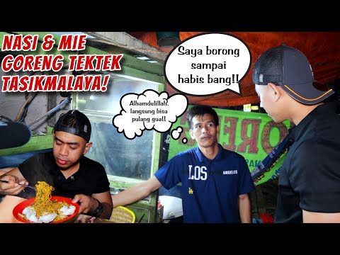PRANK PENJUAL NASI & MIE GORENG TEKTEK PINGGIR JALAN SAMPAI DAGANGAN HABIS!!