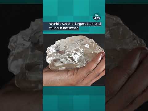 World's second-largest diamond found in Botswana #itvnews #shorts