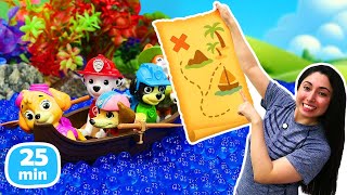 Marshall y sus amigos se van de viaje para encontrar un tesoro