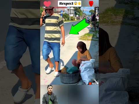 😥Respect  poor girl🙏❤️ #short #kindness #respect