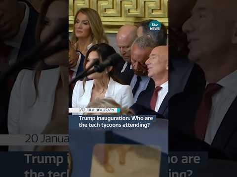 Several 'tech bros' were in the audience for the inauguration #itvnews #usa #donaldtrump #politics