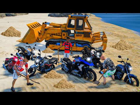 ACHEI MOTOS ENTERRADAS COM PAULIN E PEDRIN no GTA 5 MODS