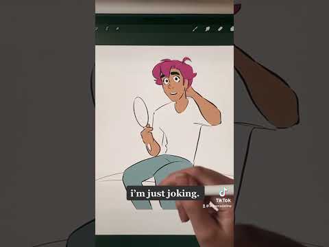 Never giving Jett a mirror while I draw him ever again 🙄 #animation #animatic #animationmeme #art