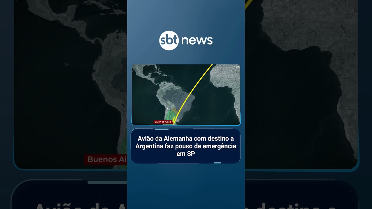 Avião da Lufthansa com destino a Argentina é obrigado a pousar no Brasil | SBTBrasil
