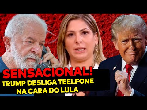 AGORA! Lula liga pra Casa Branca pedindo desculpas mas Trump desliga o telefone na cara do petista