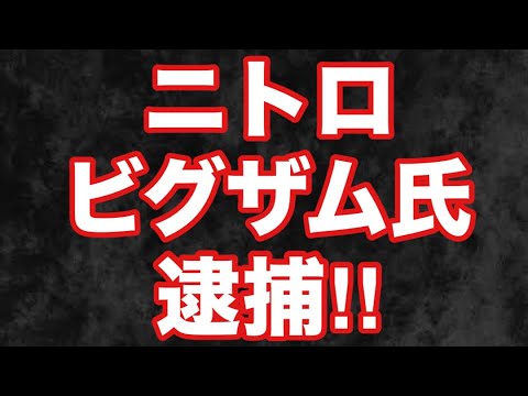 【速報】ニトロのビグザム氏が○○で逮捕⁉︎