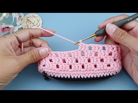 So Beautiful and Easy Crochet Purse with Zipper | Crochet Gift Ideas | ViVi Berry DIY