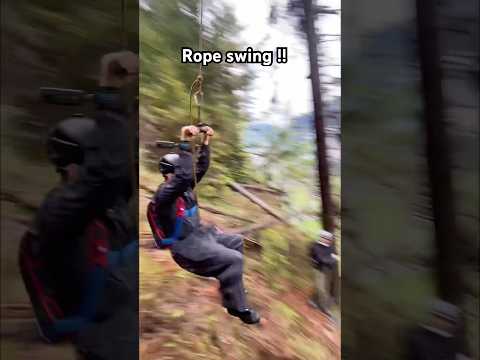 The biggest rope swing I have ever made!!