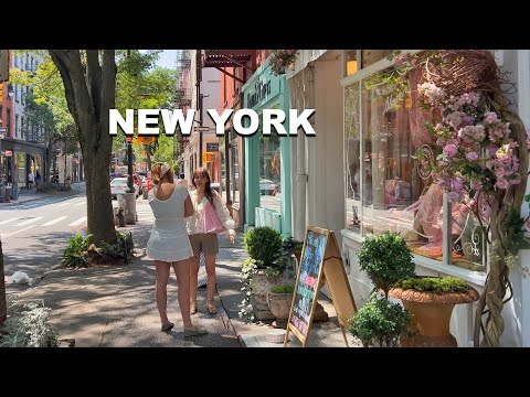 New York City Walking Tour Summer 2025 West Village NYC 4K Walk Manhattan NYC Most Stylish Streets
