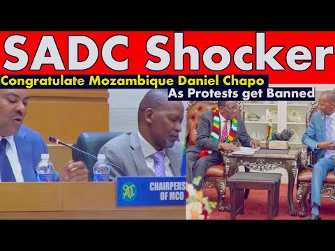 WATCH BREAKING LIVE; SADC Humiliating Shocker, Mozambique Rigging Congratulated Protests Get Banned