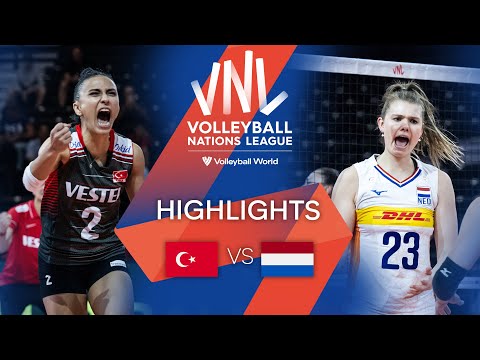 🇹🇷 TÜR vs. 🇳🇱 NED - Highlights Week 3 | Women's VNL 2022